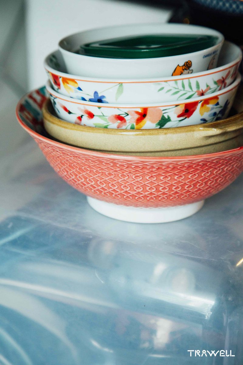 stack of ceramic bowls